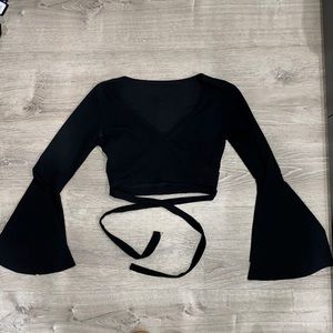 Front Wrap Crop Top